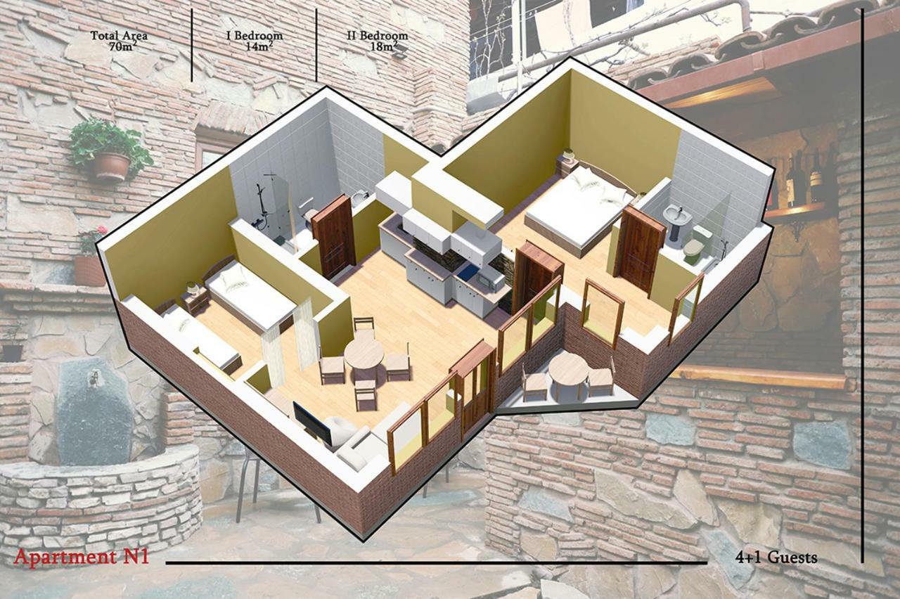Apart Hotel With Wine Cellar - Old Tbilisi 1897 Екстериор снимка